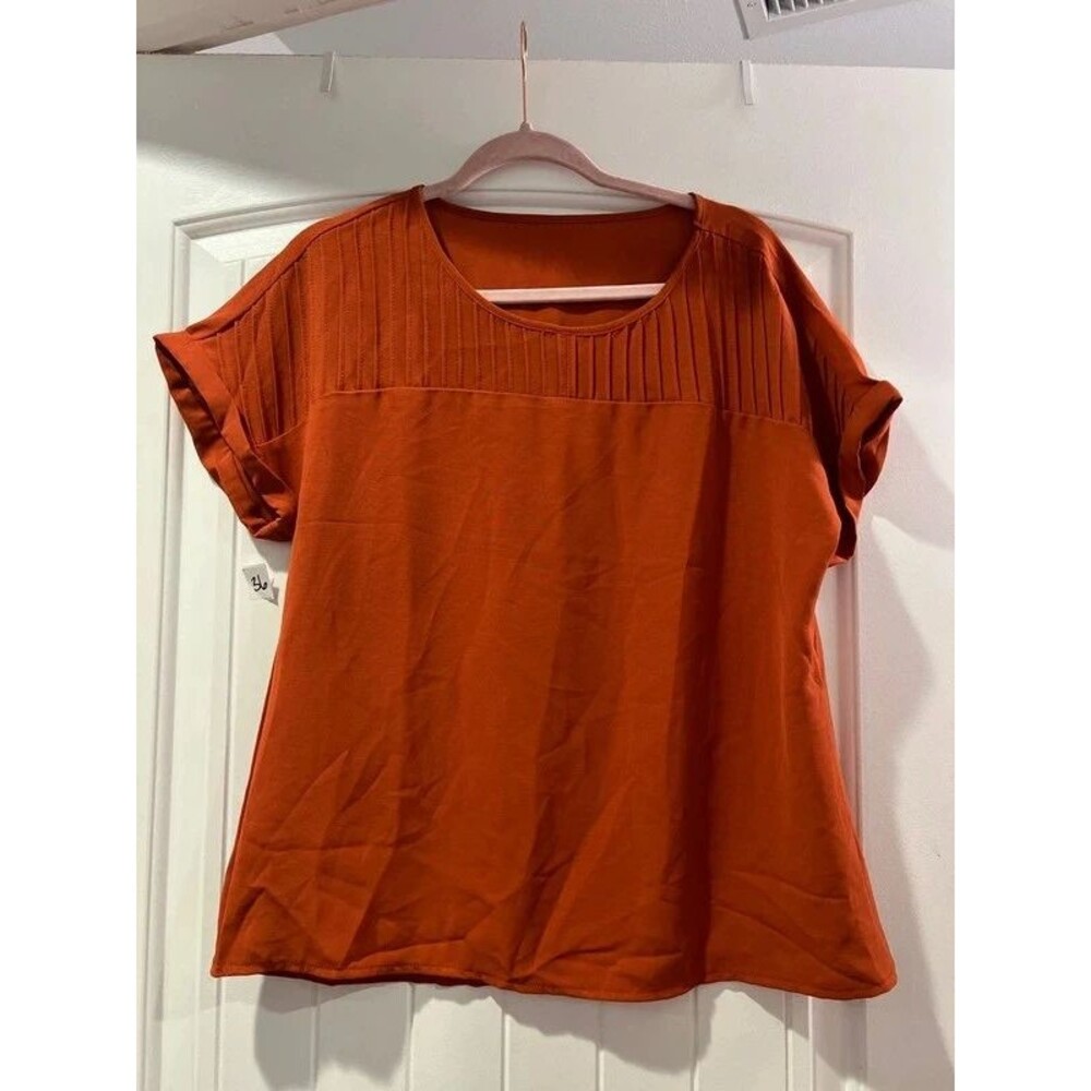 SHEIN burnt orange shirt